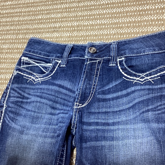 Ariat 30R Dark Blue Boot Cut Jeans - Picture 16 of 16